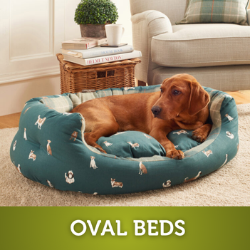 Click to browse oval dog beds