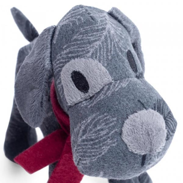 Petface Freddi Large Grey Feather Dog Toy Head