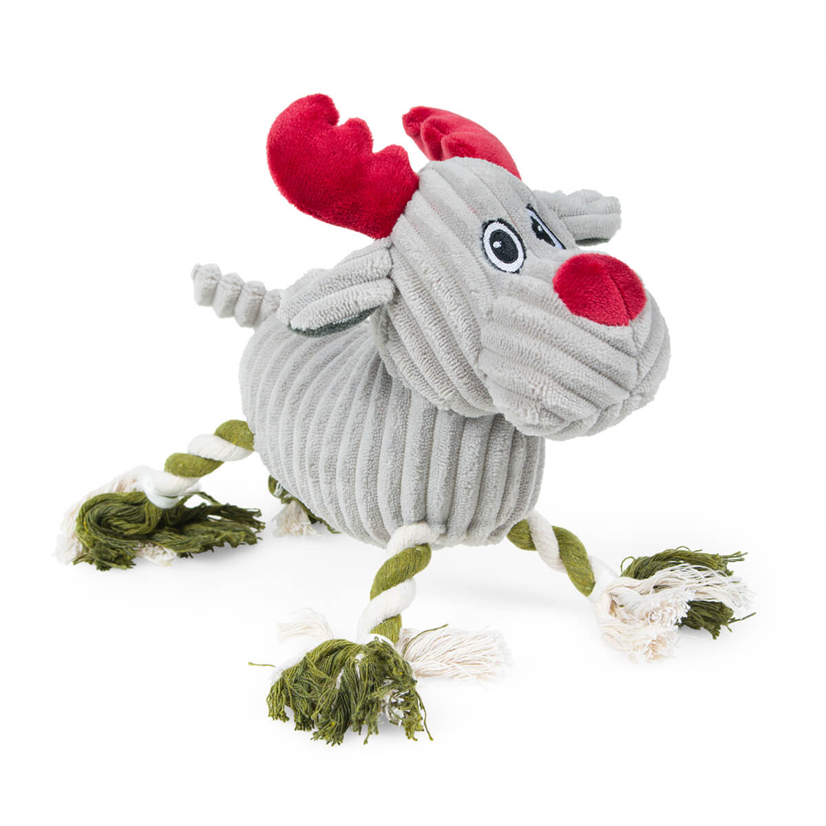 Christmas Reindeer Rope Legs Dog Toy