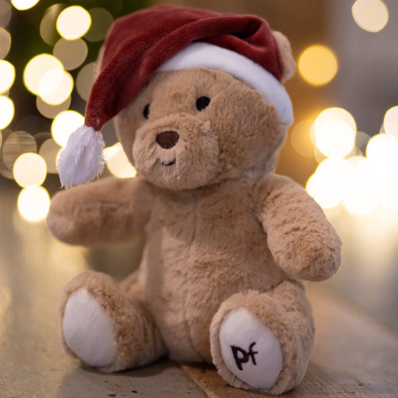 Christmas Teddy Dog Toy with Christmas Lights