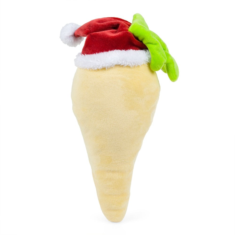 Petface Peter Parsnip Plush Christmas Dog Toy - Back