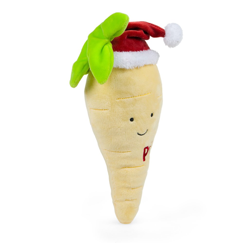 Petface Peter Parsnip Plush Christmas Dog Toy - Left View