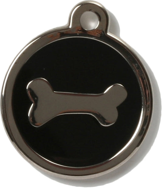 Black Bone Dog ID Tag