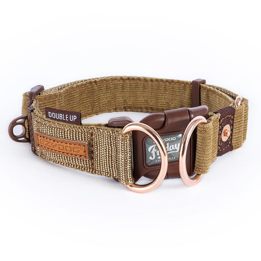 EzyDog Corduroy Double Up Dog Collar