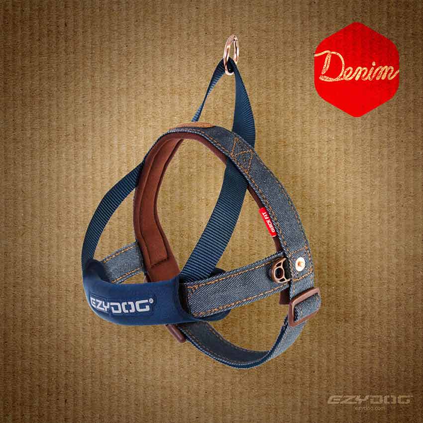EzyDog Quick Fit Harness - Denim