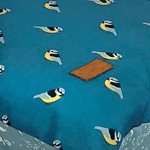 FatFace Flying Birds Deep Duvet Dog Bed Close Up