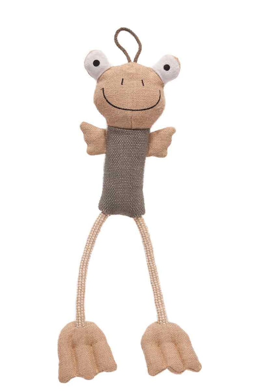 Danish Design Fenton the Long Legs Frog Soft Dog Toy