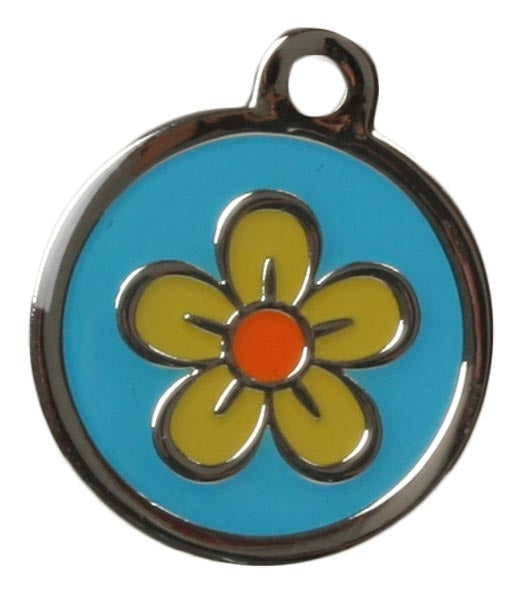 Flower Dog ID Tag