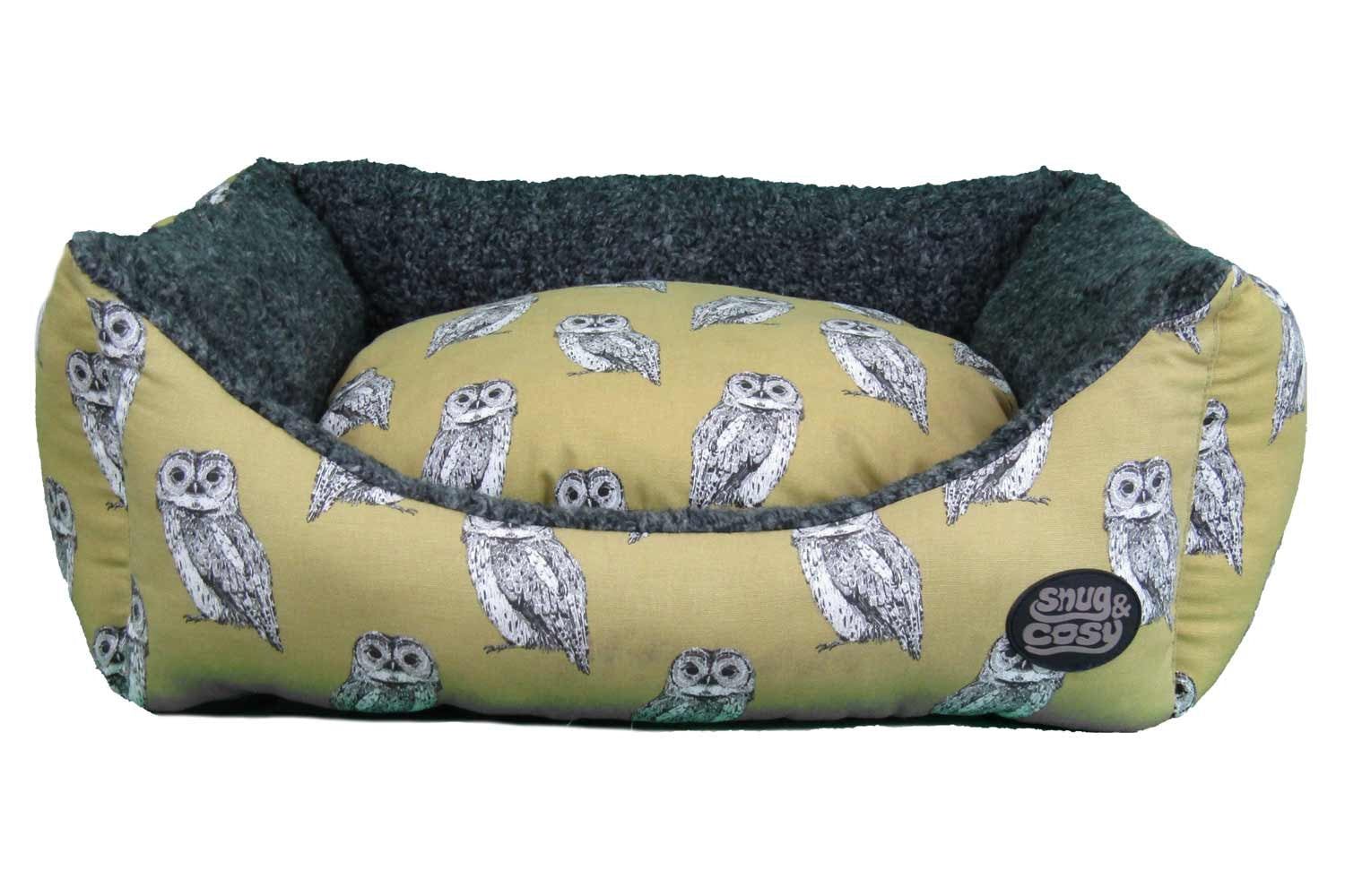 Owl Print Dog Bed