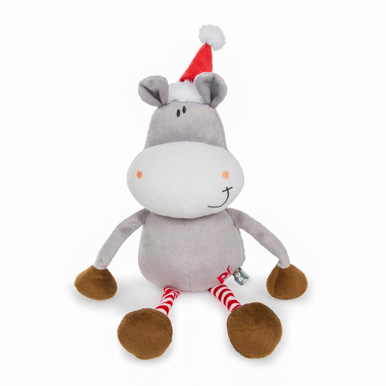 Petface Cuddles Donkey Christmas Dog Toy Front