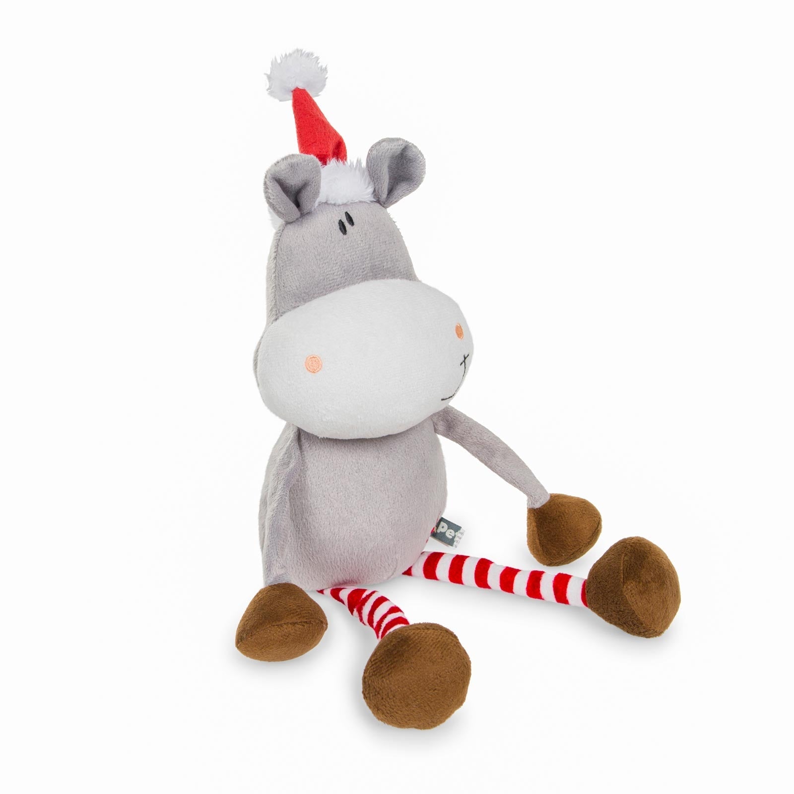 Petface Cuddles Donkey Christmas Dog Toy Right