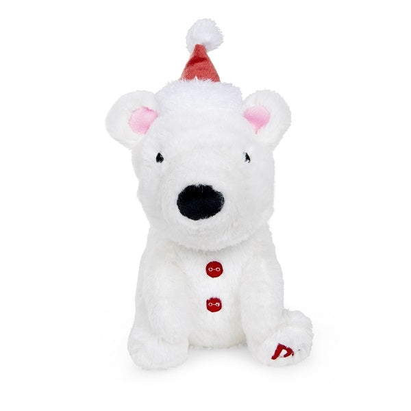 Petface Polar Bear Christmas Dog Toy Front View