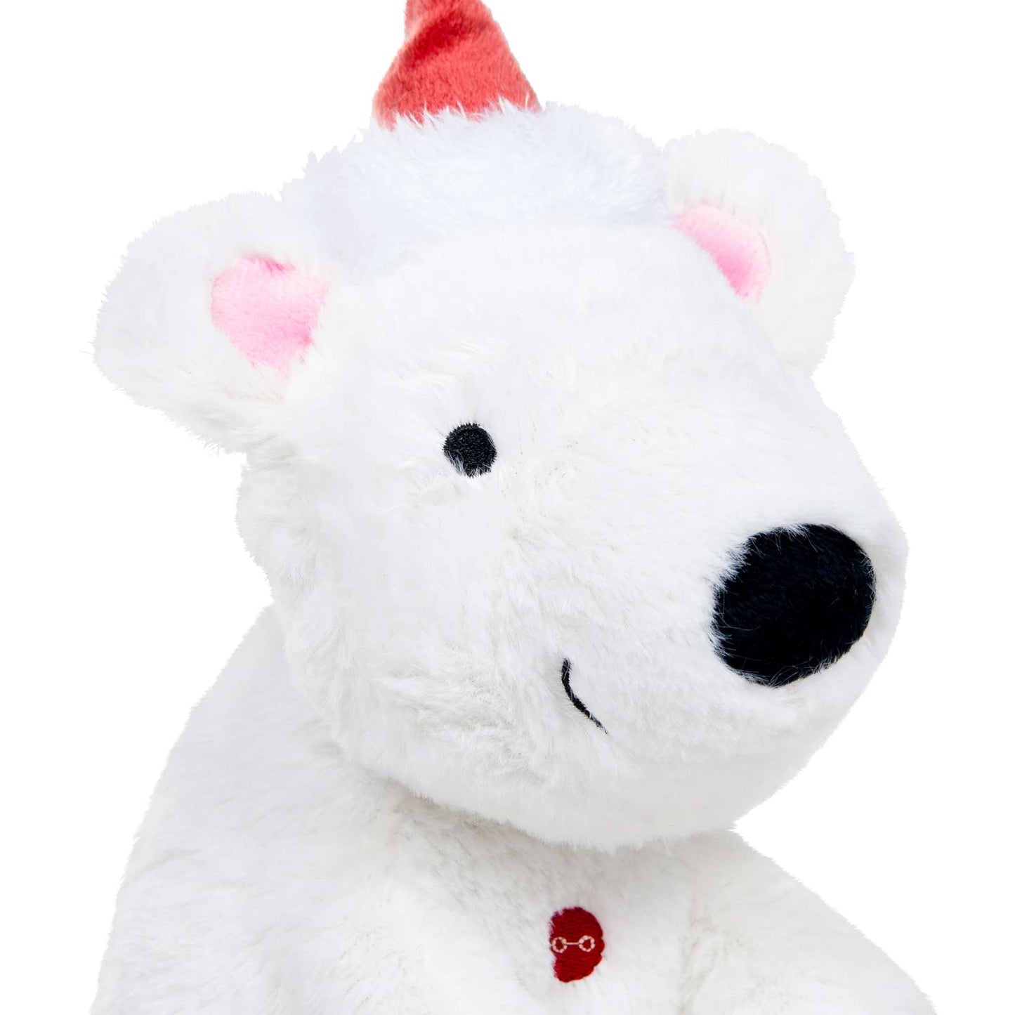 Petface Polar Bear Christmas Dog Toy Close Up