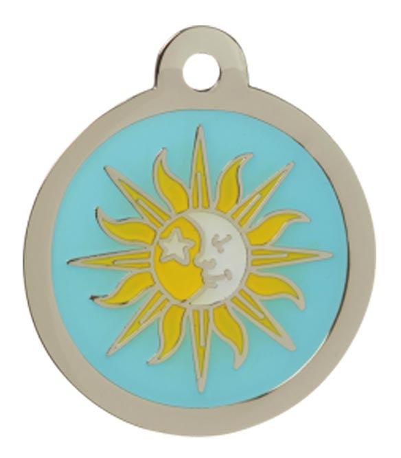 Sun & Mood Dog ID Tag