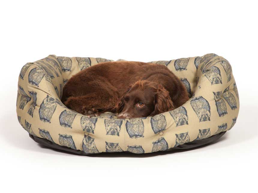 Danish Design Woodland Owl Deluxe Slumber Dog Bed with Dog