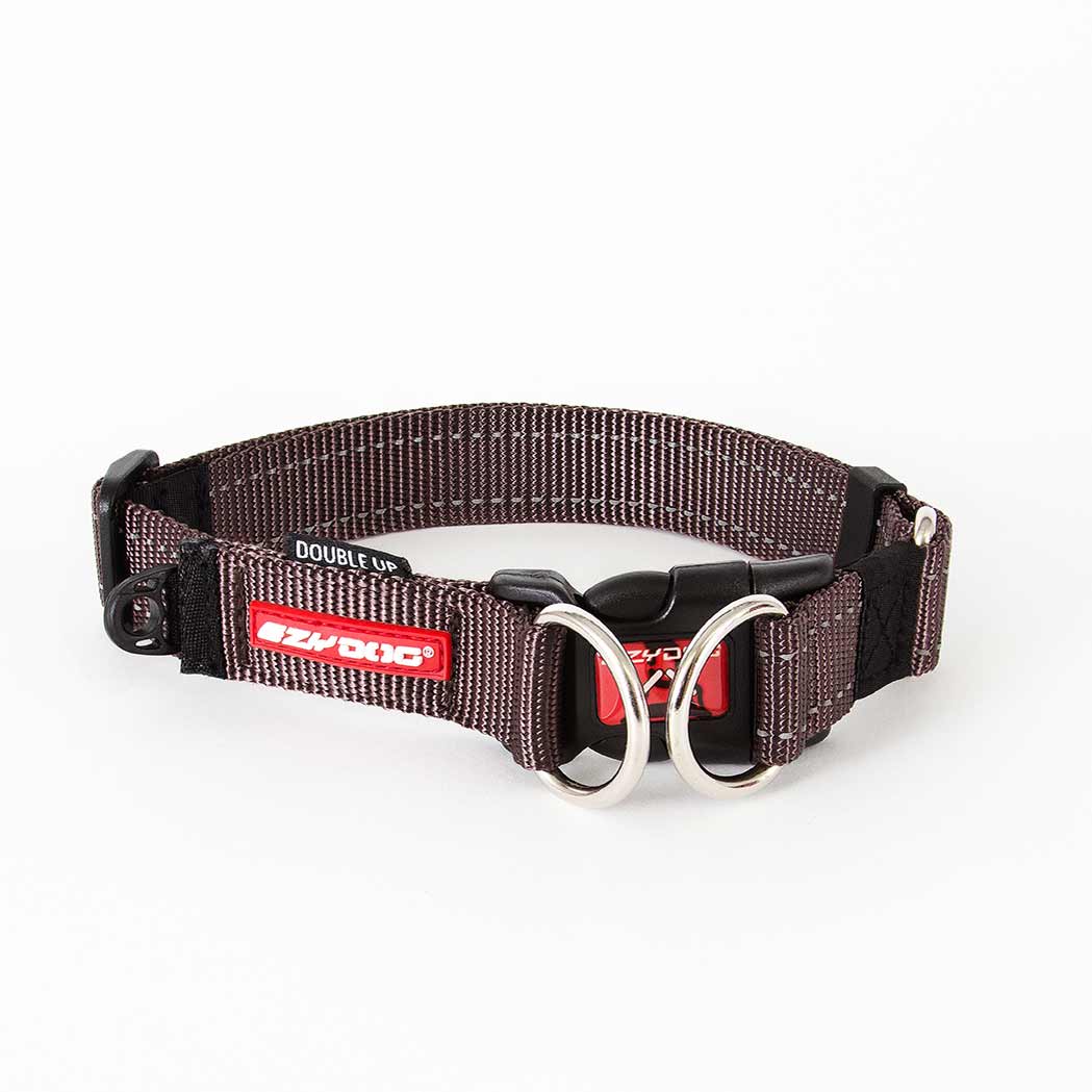 EzyDog Double Up Collar Chocolate