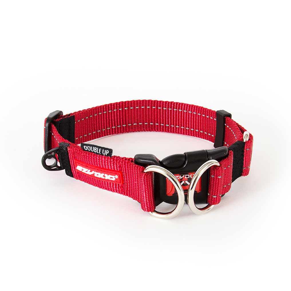 EzyDog Double Up Collar Red
