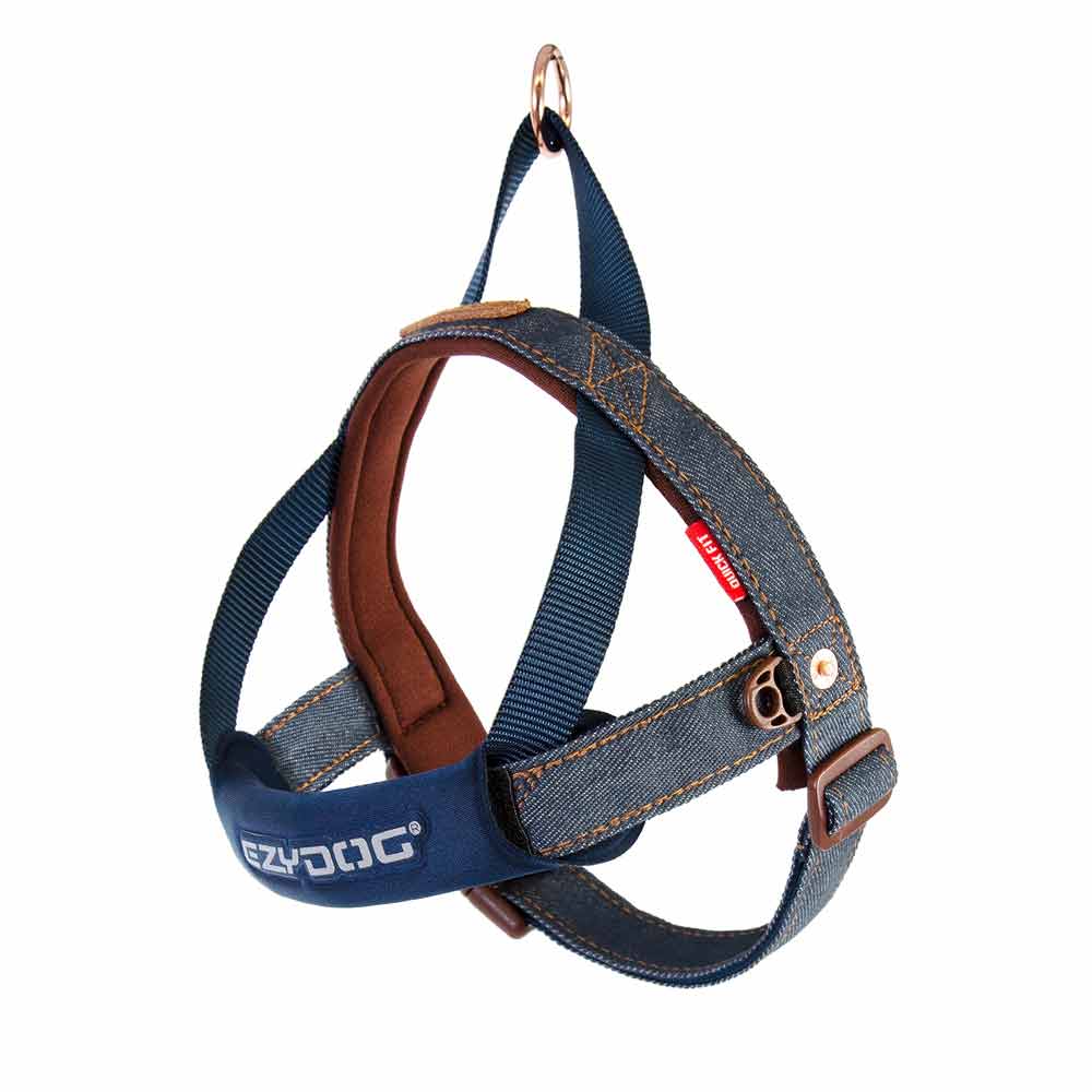 EzyDog Quick Fit Harness - Denim