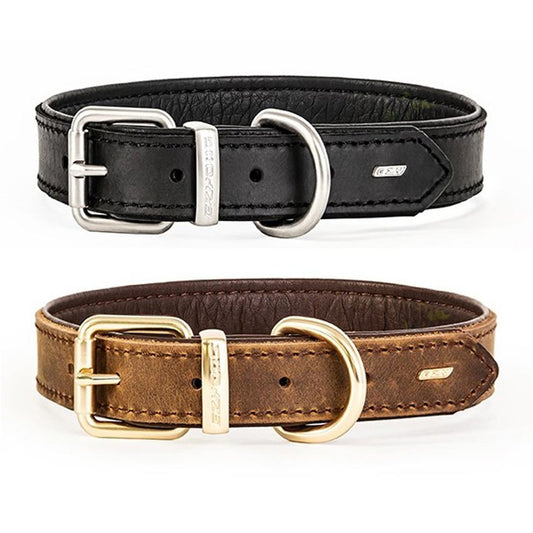 EzyDog Oxford Leather Classic Dog Collar