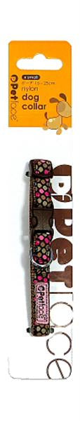 Petface Pink Dots Dog Collar