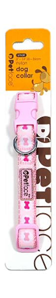 Petface Pink Bones Dog Collar