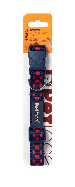 Petface Red Spots Dog Collar
