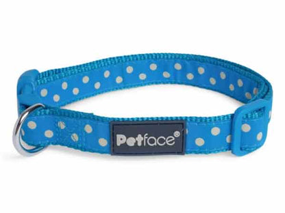 Petface Aqua Dots Dog Collar
