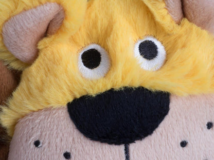 Petface Rope Body Lion Dog Toy Face View