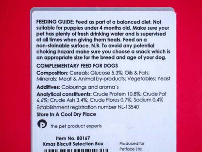 Petface Christmas Doggy Biscuits Gift Box