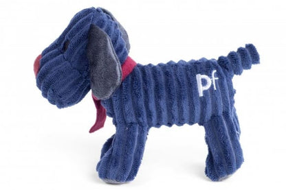 Petface Freddi Cord Dog Toy Blue Small Side