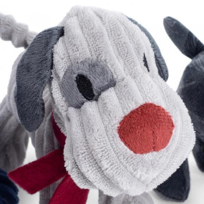 Petface Freddi Dog Toy Small Grey Head