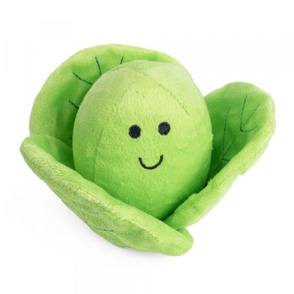 Petface Christmas Brussels Sprout squeaky dog toy (8 cm)