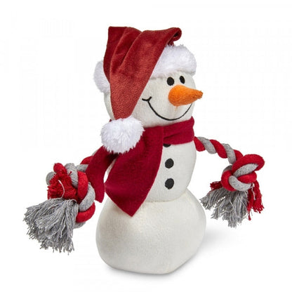 Petface Snowman Dog Toy Side