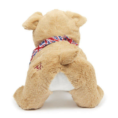 Baily Bulldog Plush Dog Toy Back
