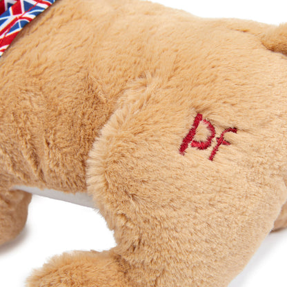 Baily Bulldog Plush Dog Toy Logo