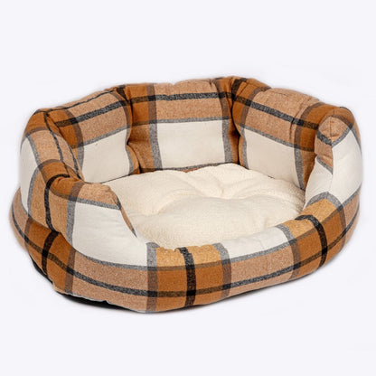Danish Design Bowmore Deluxe Slumber Dog Bed – Sand side view