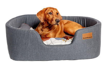 Colour Block Steel Lux Slumber Dog Bed