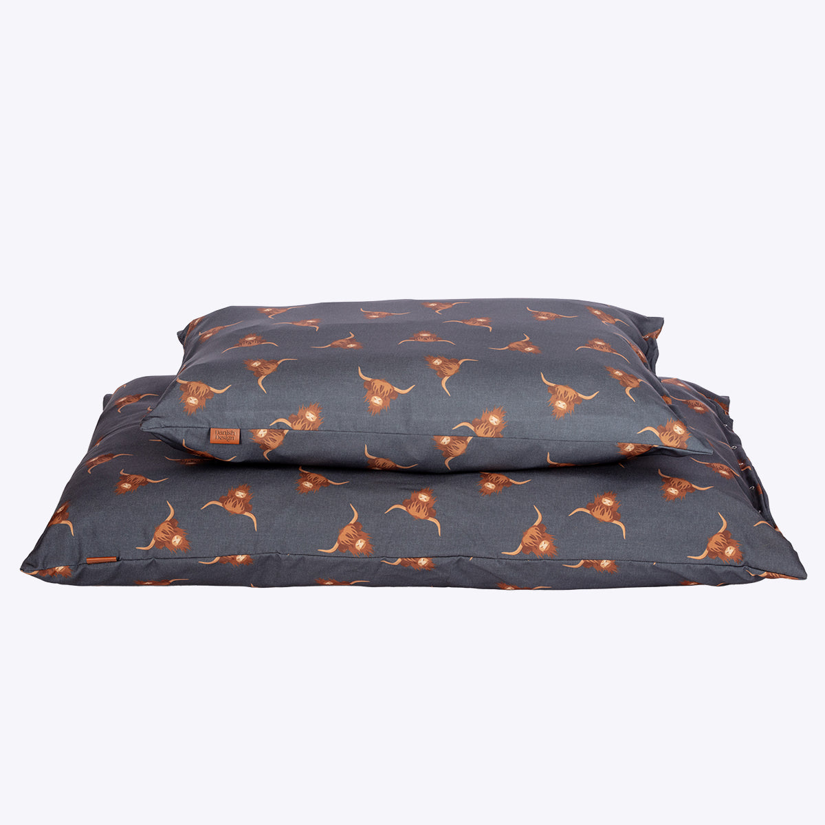 Danish Design Bramblehorn Deep Duvet Dog Bed showing the medium and large stacked together