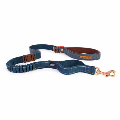 EzyDog Zero Shock Dog Lead Denim 48 inch
