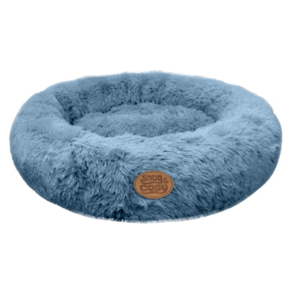 Anti Anxiety Donut Dog Bed - Blue