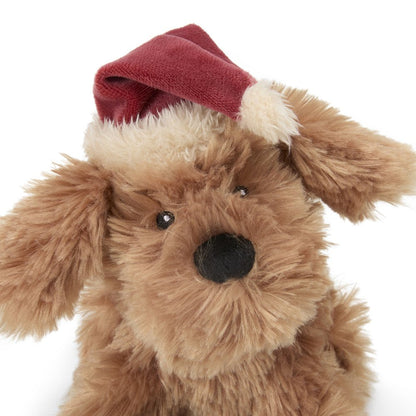 Petface Stella Scruffy Dog Plush Christmas Dog Toy Close Up Of Face
