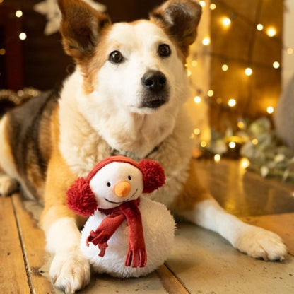Petface Snowman Plush Christmas Dog Toy