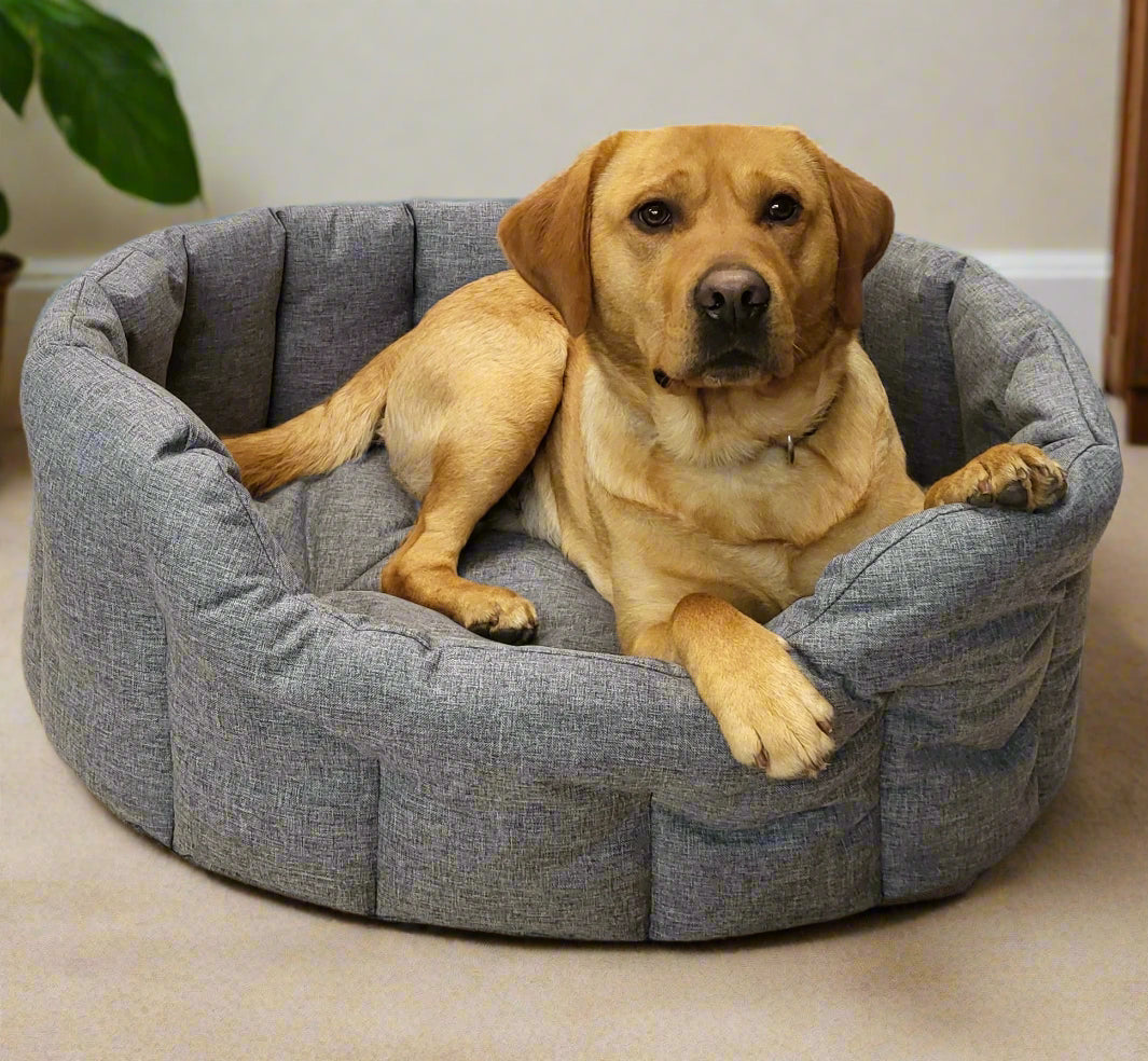 P&L Country Dog Tough Heavy Duty Oval High Sided Waterproof Dog Beds.