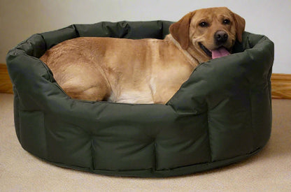 P&L Country Dog Tough Heavy Duty Oval High Sided Waterproof Dog Beds.