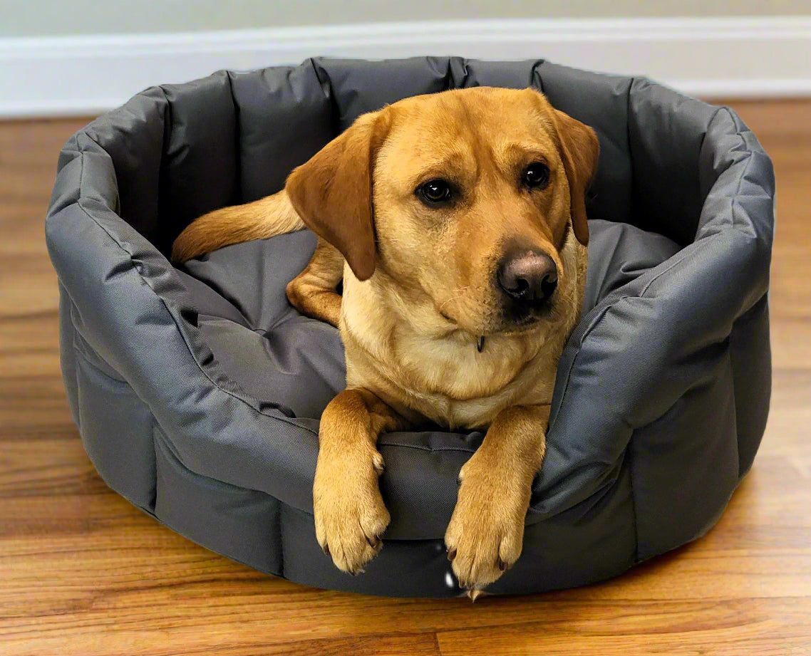 P&L Country Dog Tough Heavy Duty Oval High Sided Waterproof Dog Beds.