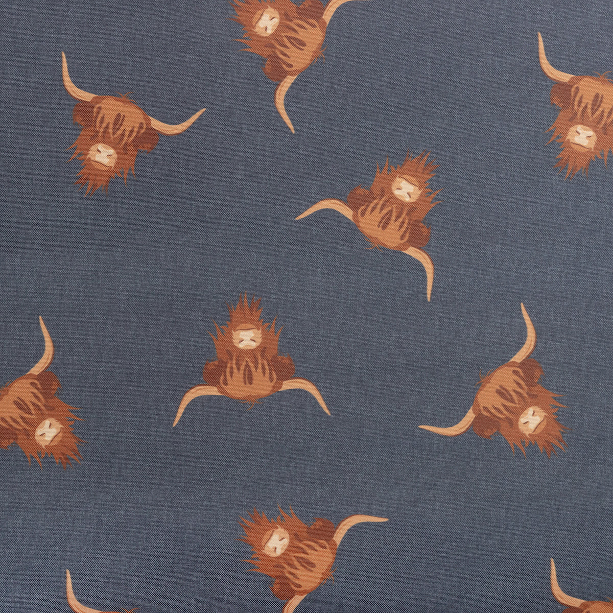 Close up to show the Highland Cow Design