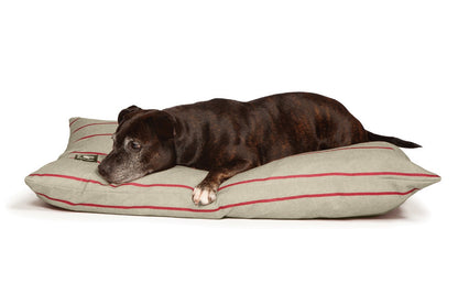 Danish Design Heritage Herringbone Deep Duvet Dog Bed with Dog