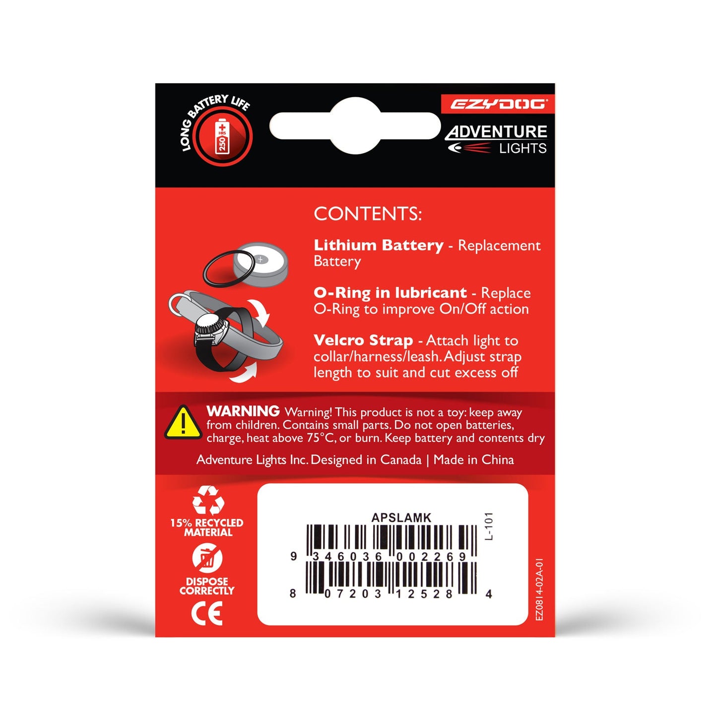 EzyDog Adventure Light Maintenance Kit