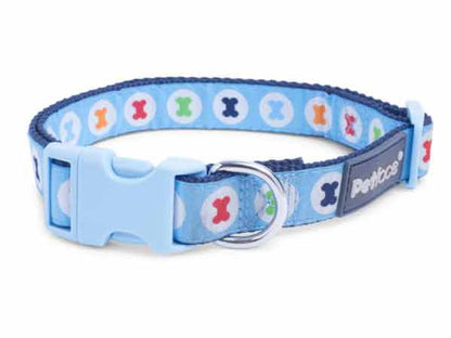 Petface Blue Bones Dog Collar