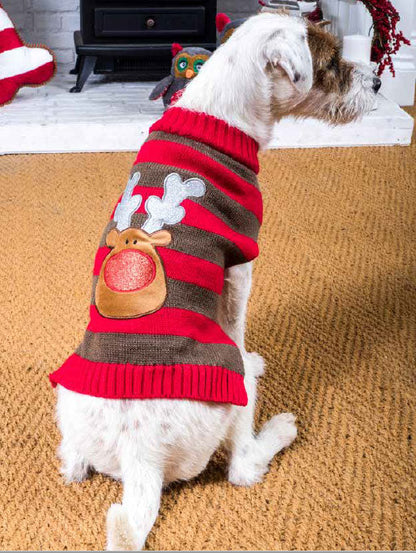 Petface Reindeer Dog Christmas Jumper
